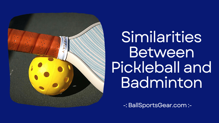 Similarities Between Pickleball and Badminton